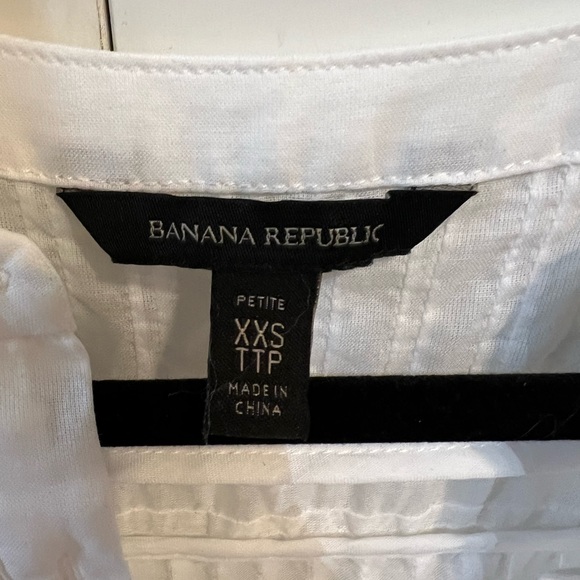 Banana Republic ‘Pin Tuck Swing Top’ Blouse - XX-Small Petite X-Small - Picture 6 of 7